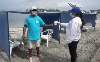 Distrito entrega 1.000 kits de elementos de protección personal a prestadores de servicios turísticos que operan en playas de Santa Marta