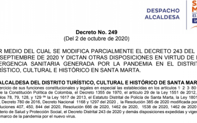 Alcaldía modifica horarios de uso al público de las playas en Santa Marta