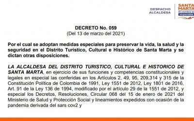 Alcaldía dicta nuevas medidas para contener propagación del covid-19